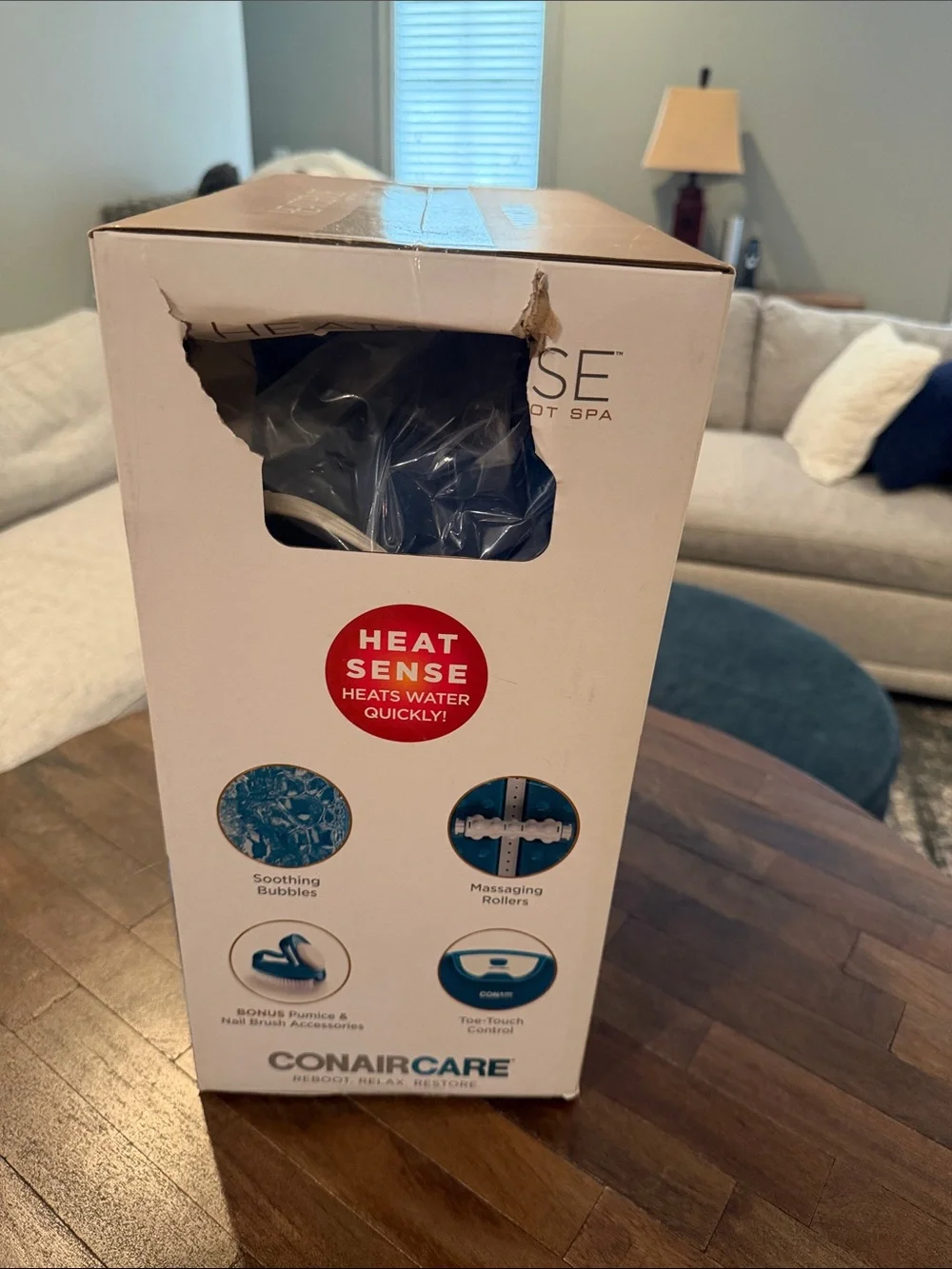 Conair Heatsense Foot Spa - Blue